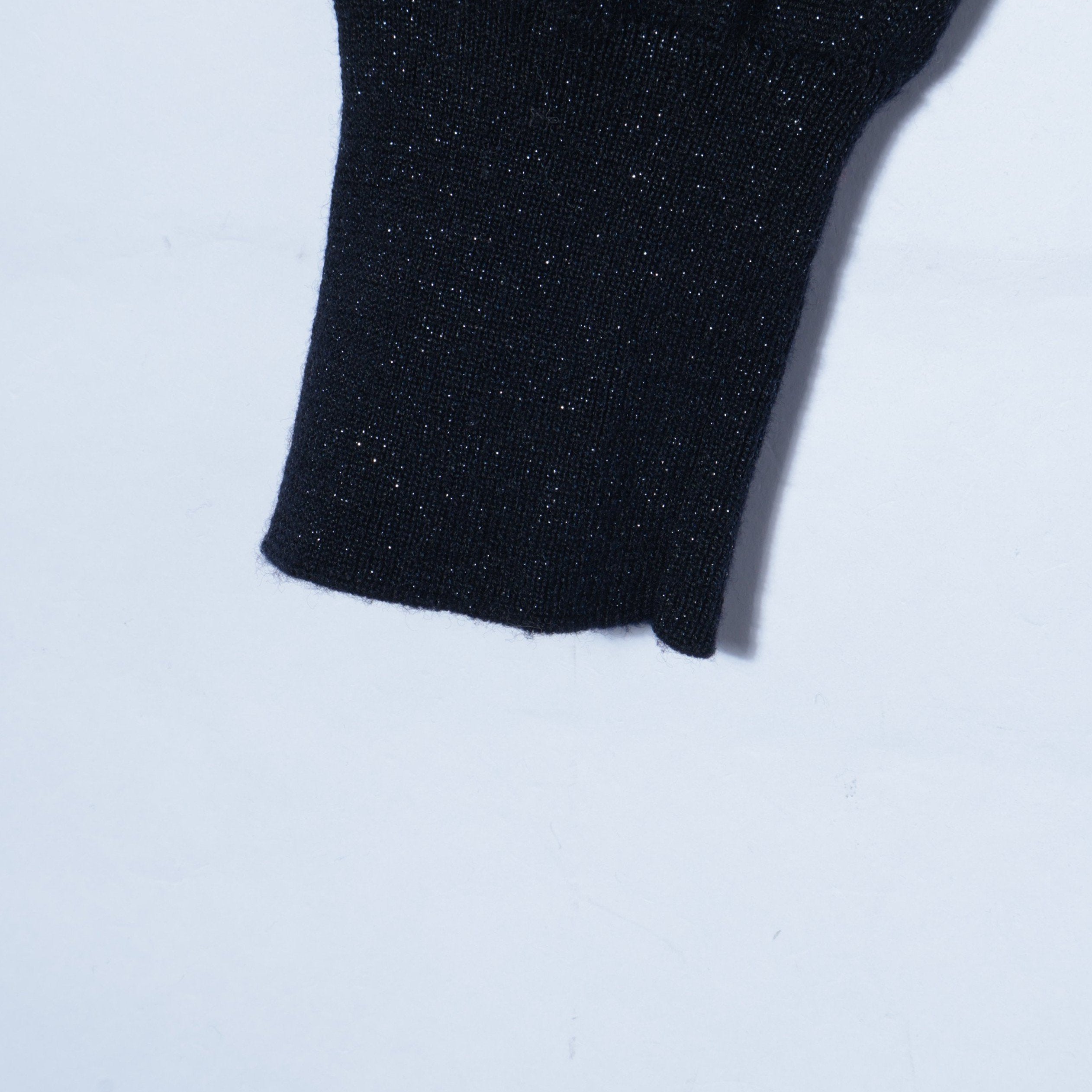 SHIPS Primary Navy Label:〈手洗い可能〉VICTORIA ラメ クルーネック