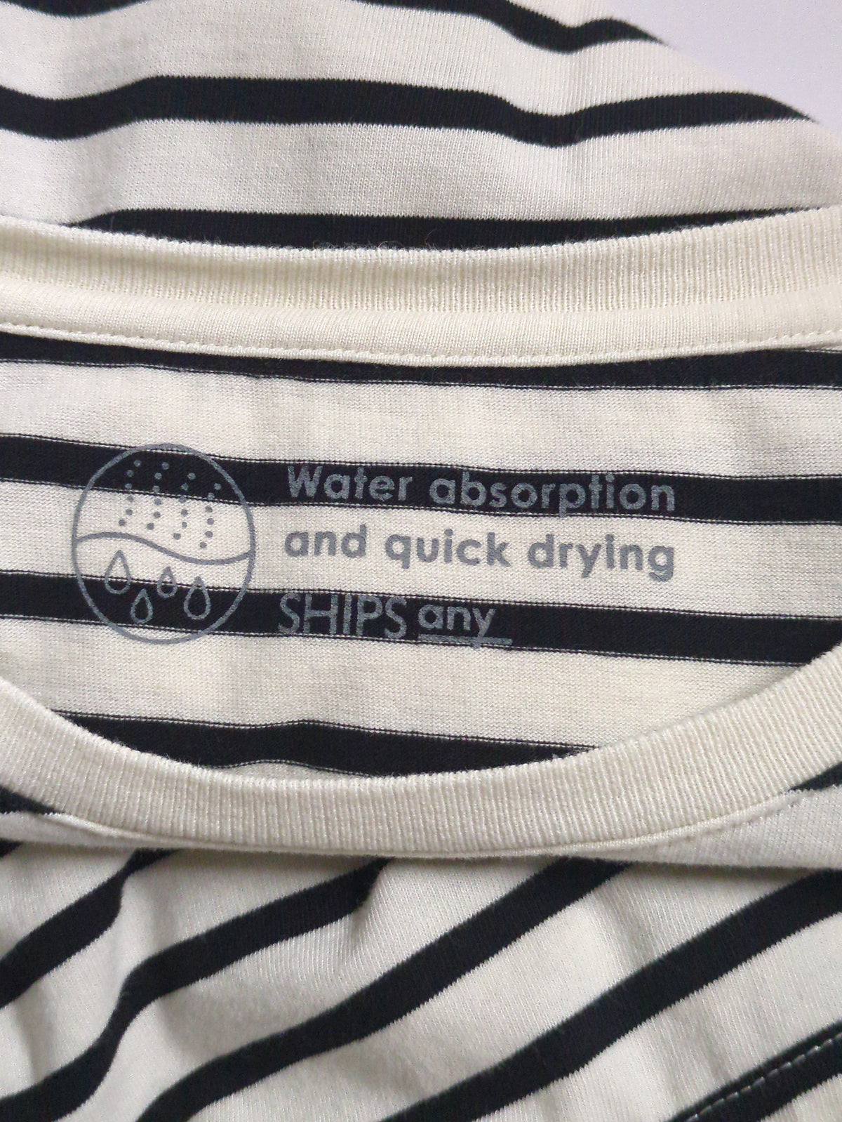 SHIPS any: ラウンドヘム ハーフスリーブ TEE2〈吸水速乾〉
