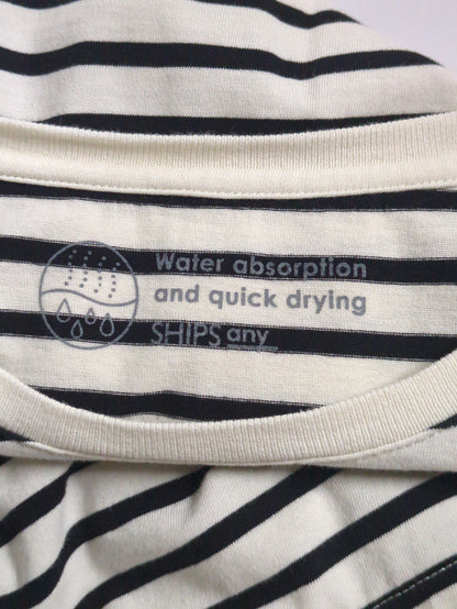 SHIPS any: ラウンドヘム ハーフスリーブ TEE2〈吸水速乾〉