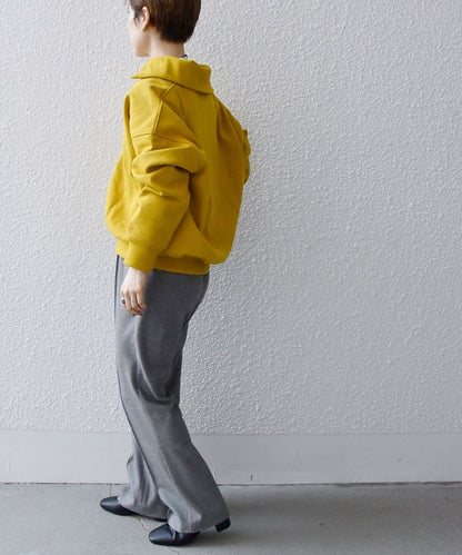 SHIPS any:〈ウォッシャブル〉ピンタック セミフレア イージー チェック フルレングス パンツ