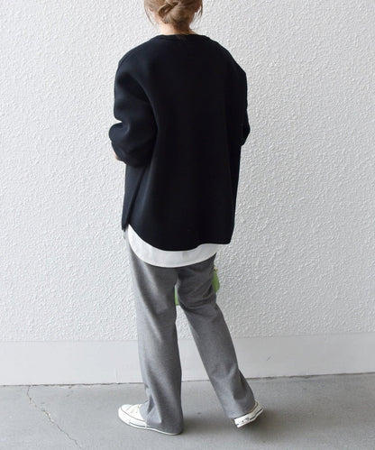 SHIPS any:〈ウォッシャブル〉ピンタック セミフレア イージー チェック フルレングス パンツ