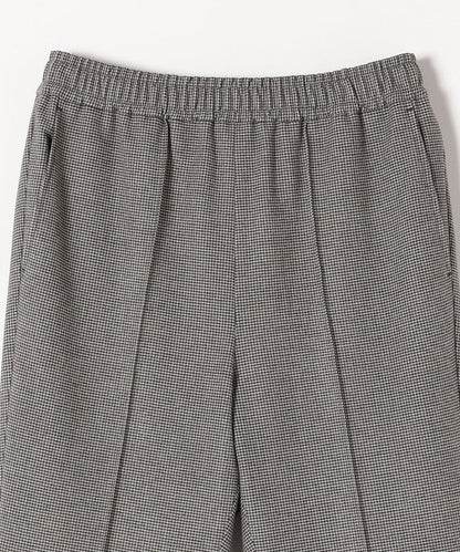 SHIPS any:〈ウォッシャブル〉ピンタック セミフレア イージー チェック フルレングス パンツ