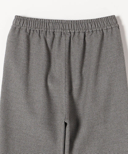 SHIPS any:〈ウォッシャブル〉ピンタック セミフレア イージー チェック フルレングス パンツ