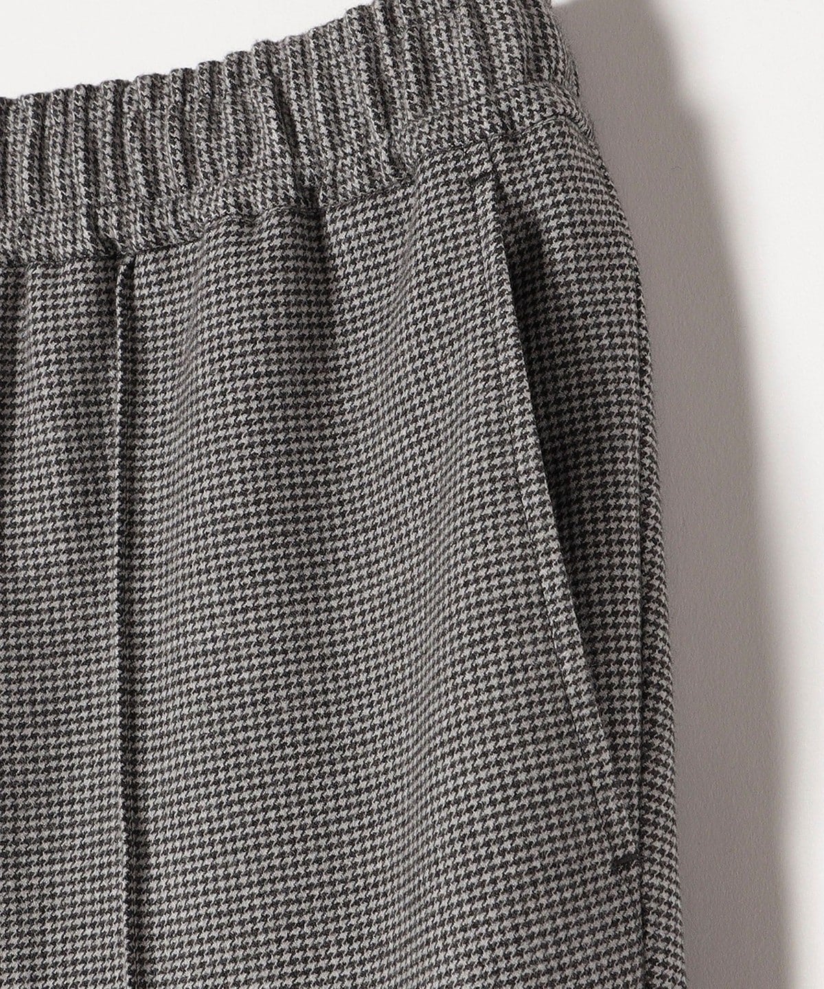 SHIPS any:〈ウォッシャブル〉ピンタック セミフレア イージー チェック フルレングス パンツ