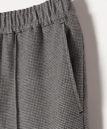 SHIPS any:〈ウォッシャブル〉ピンタック セミフレア イージー チェック フルレングス パンツ