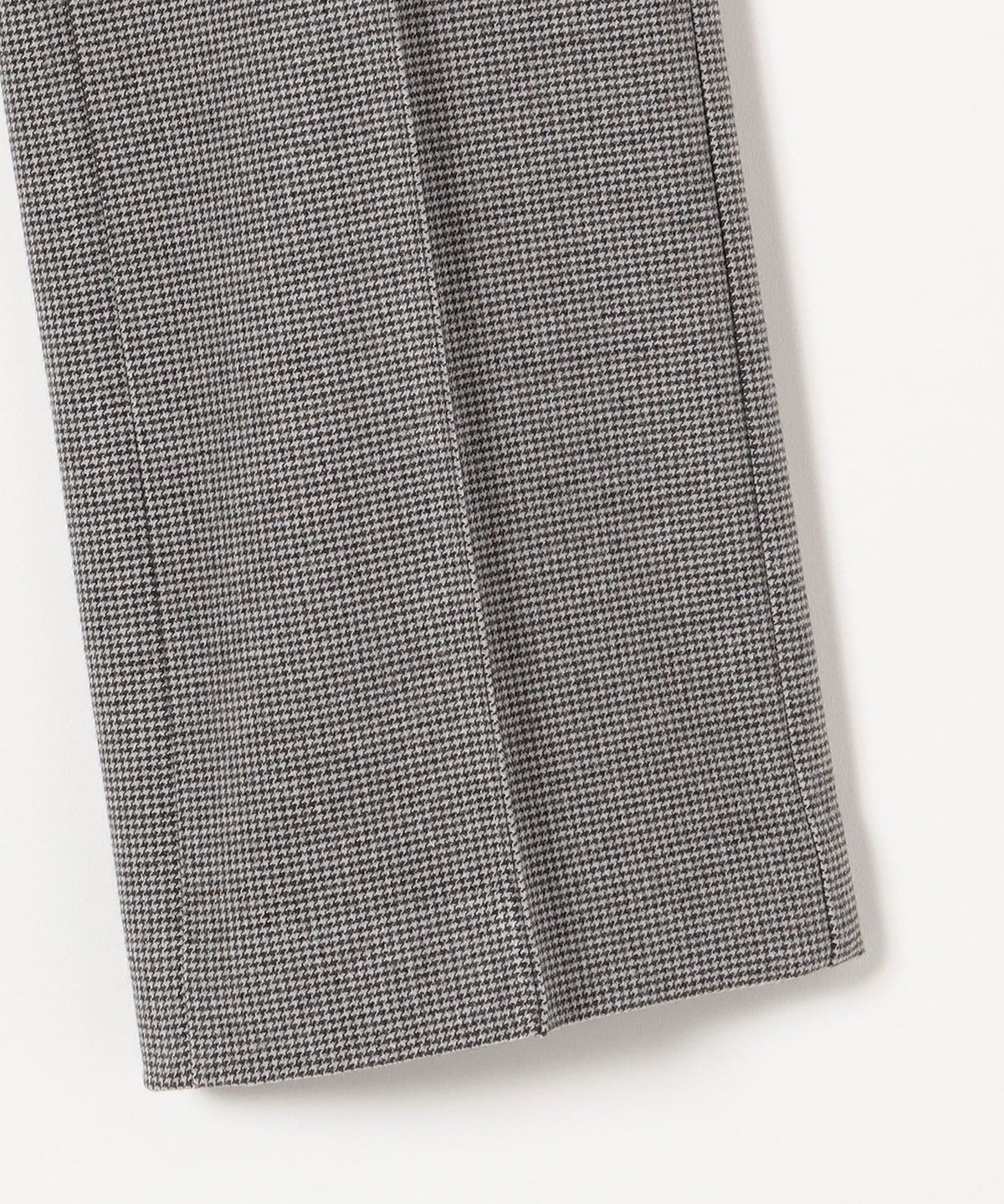 SHIPS any:〈ウォッシャブル〉ピンタック セミフレア イージー チェック フルレングス パンツ