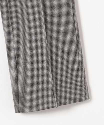 SHIPS any:〈ウォッシャブル〉ピンタック セミフレア イージー チェック フルレングス パンツ