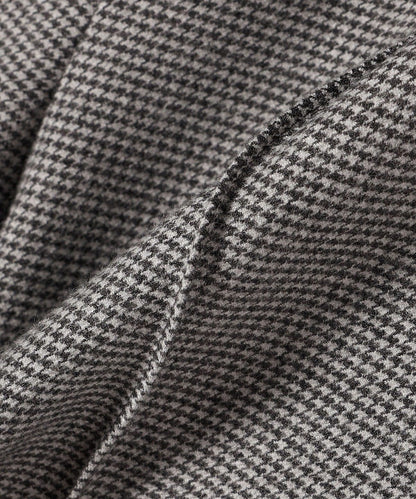 SHIPS any:〈ウォッシャブル〉ピンタック セミフレア イージー チェック フルレングス パンツ