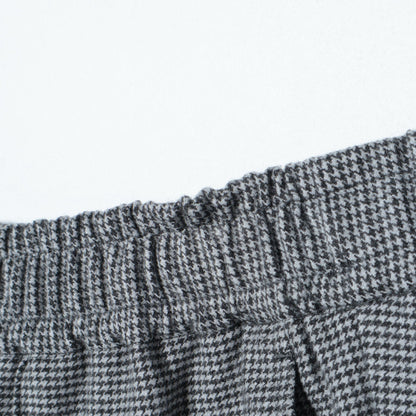 SHIPS any:〈ウォッシャブル〉ピンタック セミフレア イージー チェック フルレングス パンツ