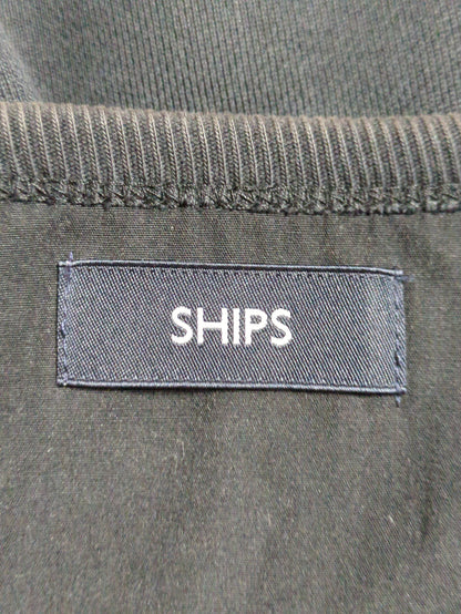 SHIPS: クルーネック ボタン カーディガン