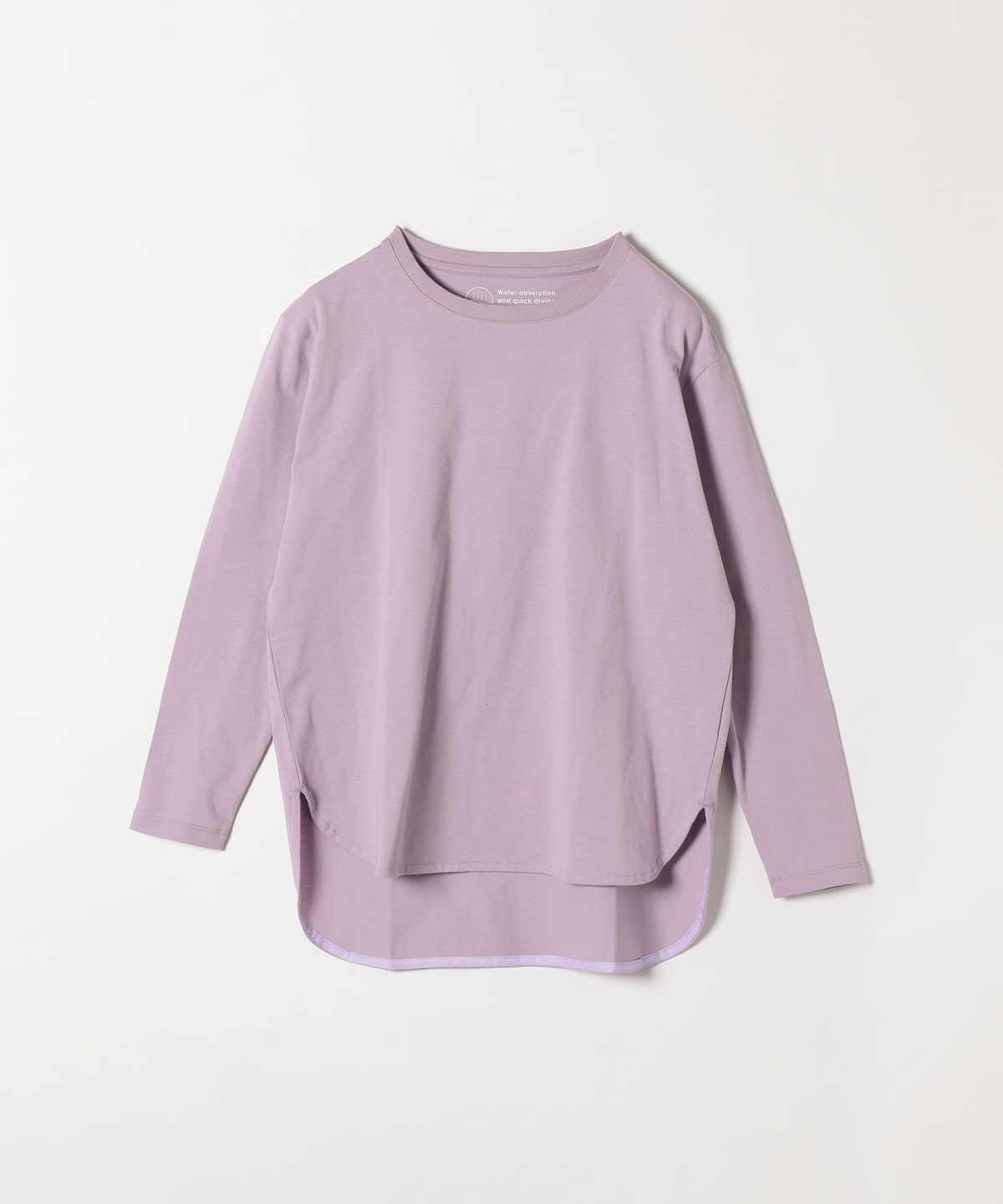 SHIPS any: 〈吸水速乾〉ラウンドヘム ロングスリーブ TEE2