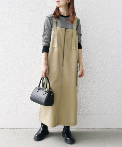 Dickies:〈洗濯機可能〉フロント ファスナー ジャンパー スカート