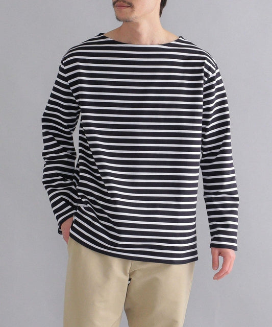 SHIPS STANDARD: SUVIN/PIMA ベーシック バスクシャツ L/S