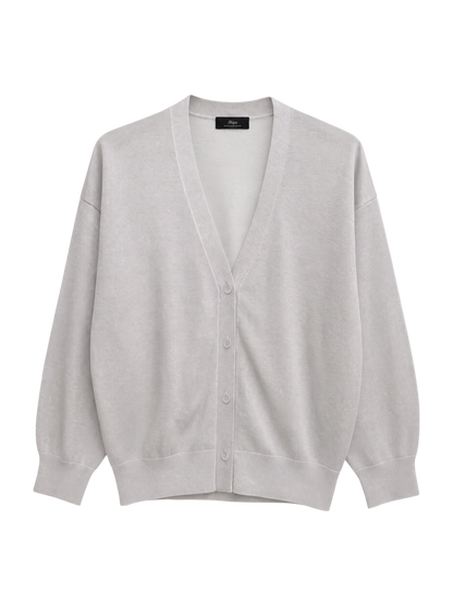 SHIPS Primary Navy Label:〈手洗い可能〉ラメ ニット Vネック カーディガン