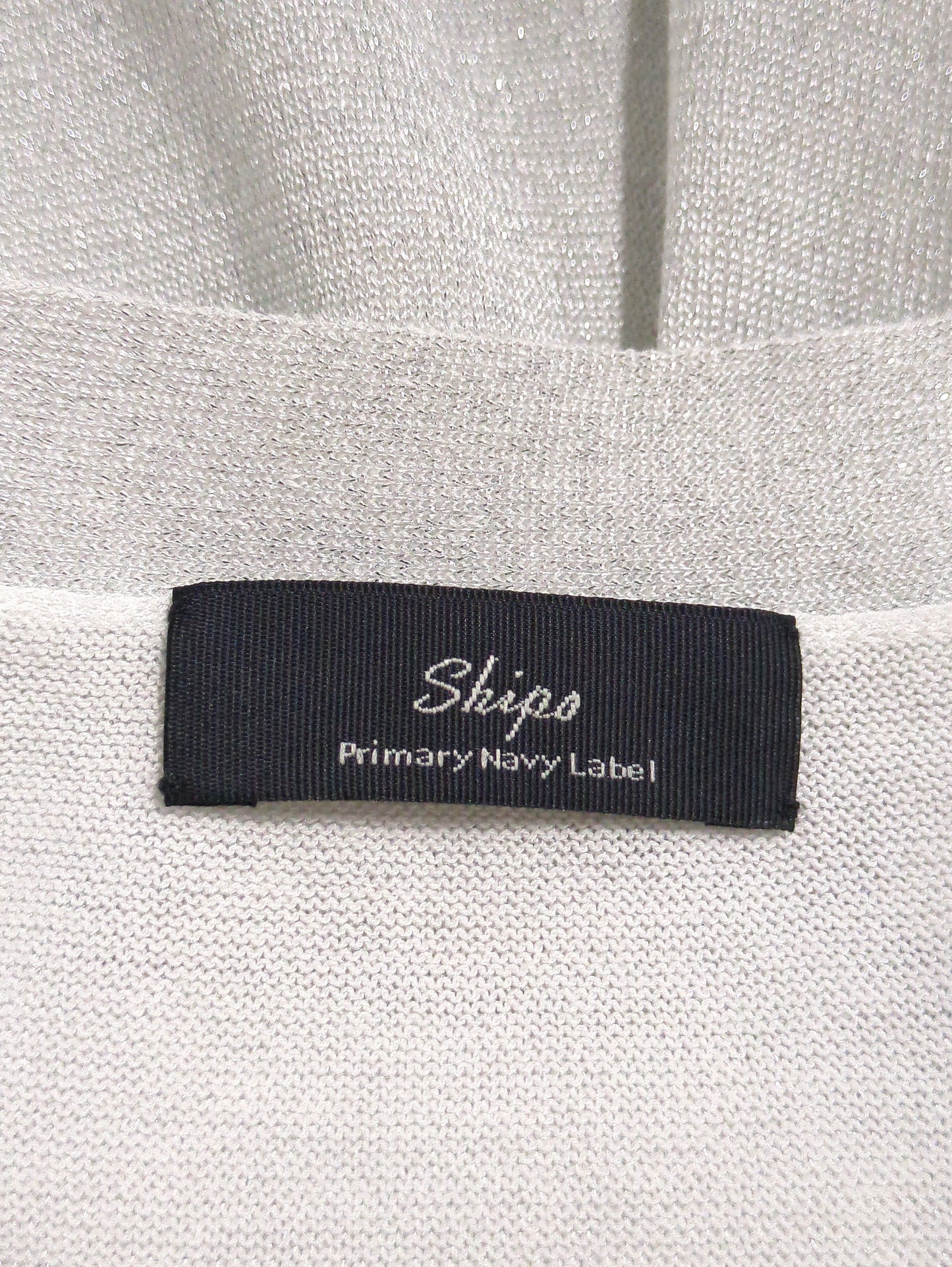 SHIPS Primary Navy Label:〈手洗い可能〉ラメ ニット Vネック カーディガン