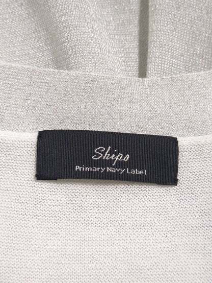 SHIPS Primary Navy Label:〈手洗い可能〉ラメ ニット Vネック カーディガン