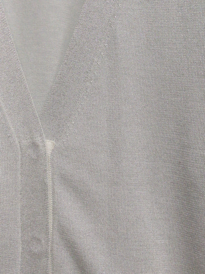 SHIPS Primary Navy Label:〈手洗い可能〉ラメ ニット Vネック カーディガン