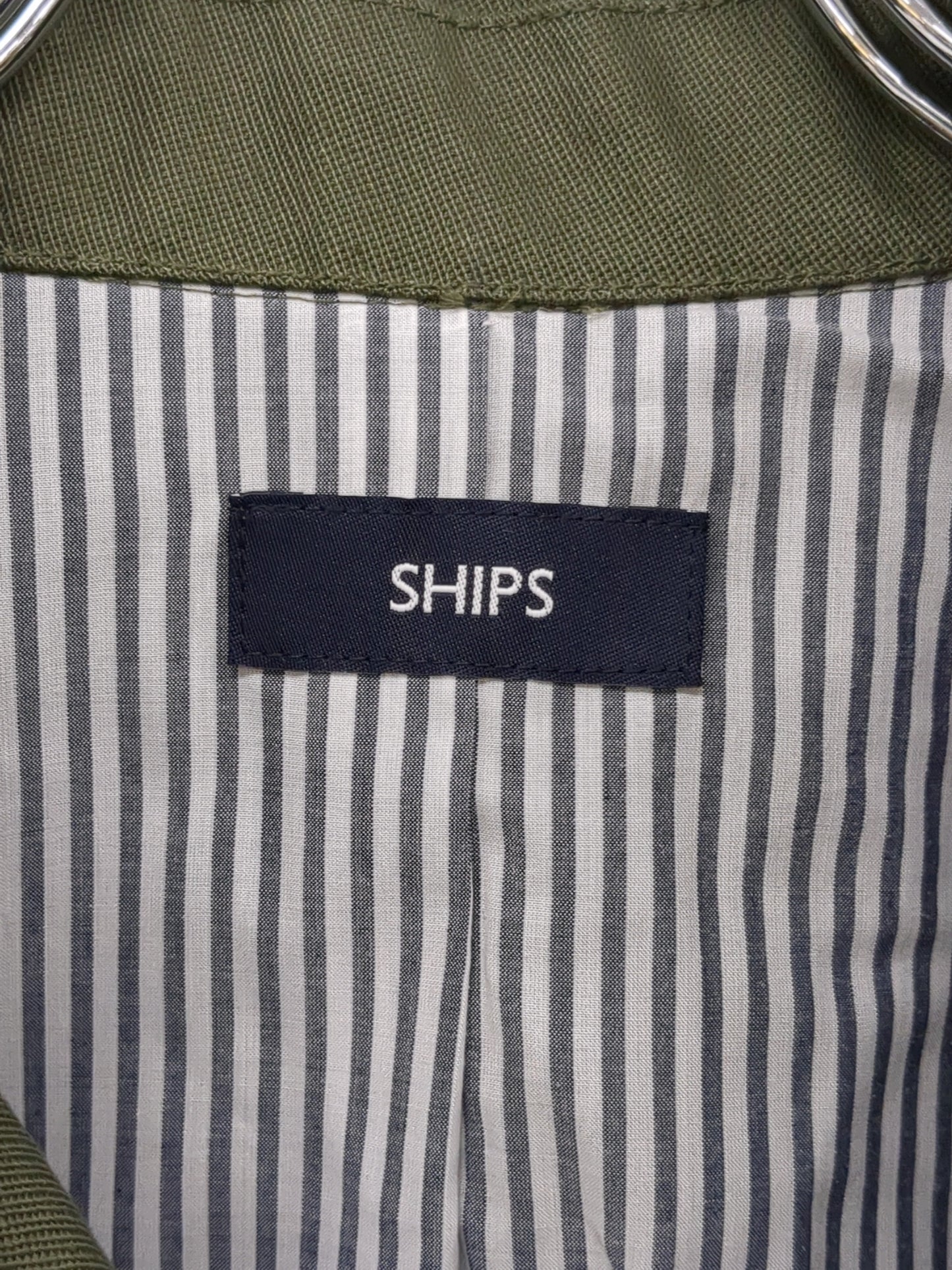 SHIPS: ミリタリークロス スタンドカラー ジャケット