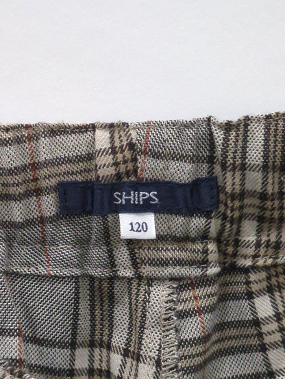 SHIPS KIDS:100〜130cm / グレンチェック シェフズ パンツ