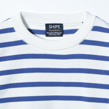 SHIPS: PROOF PLUS(R) ミドルゲージ ボーダー ニット