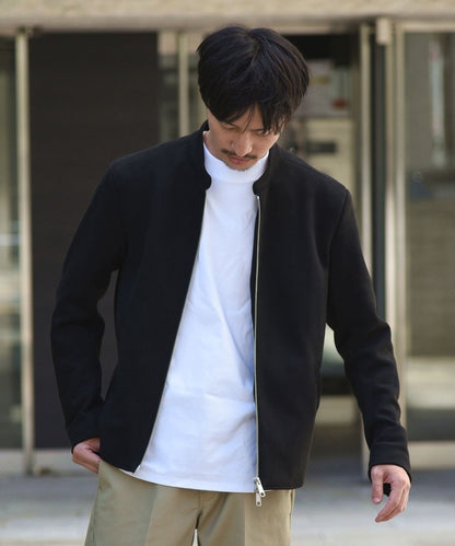 SHIPS: マシュマロスエード シングルライダース ジャケット