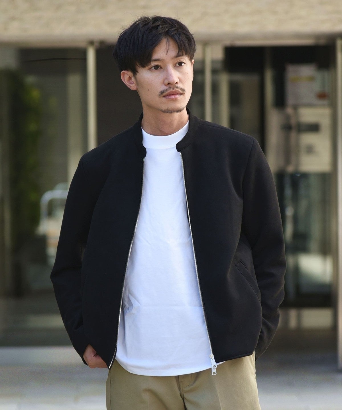 SHIPS: マシュマロスエード シングルライダース ジャケット