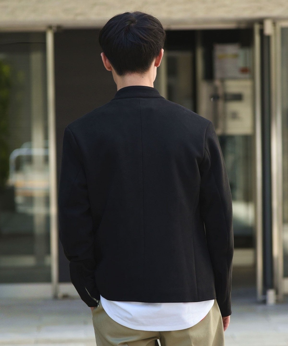 SHIPS: マシュマロスエード シングルライダース ジャケット