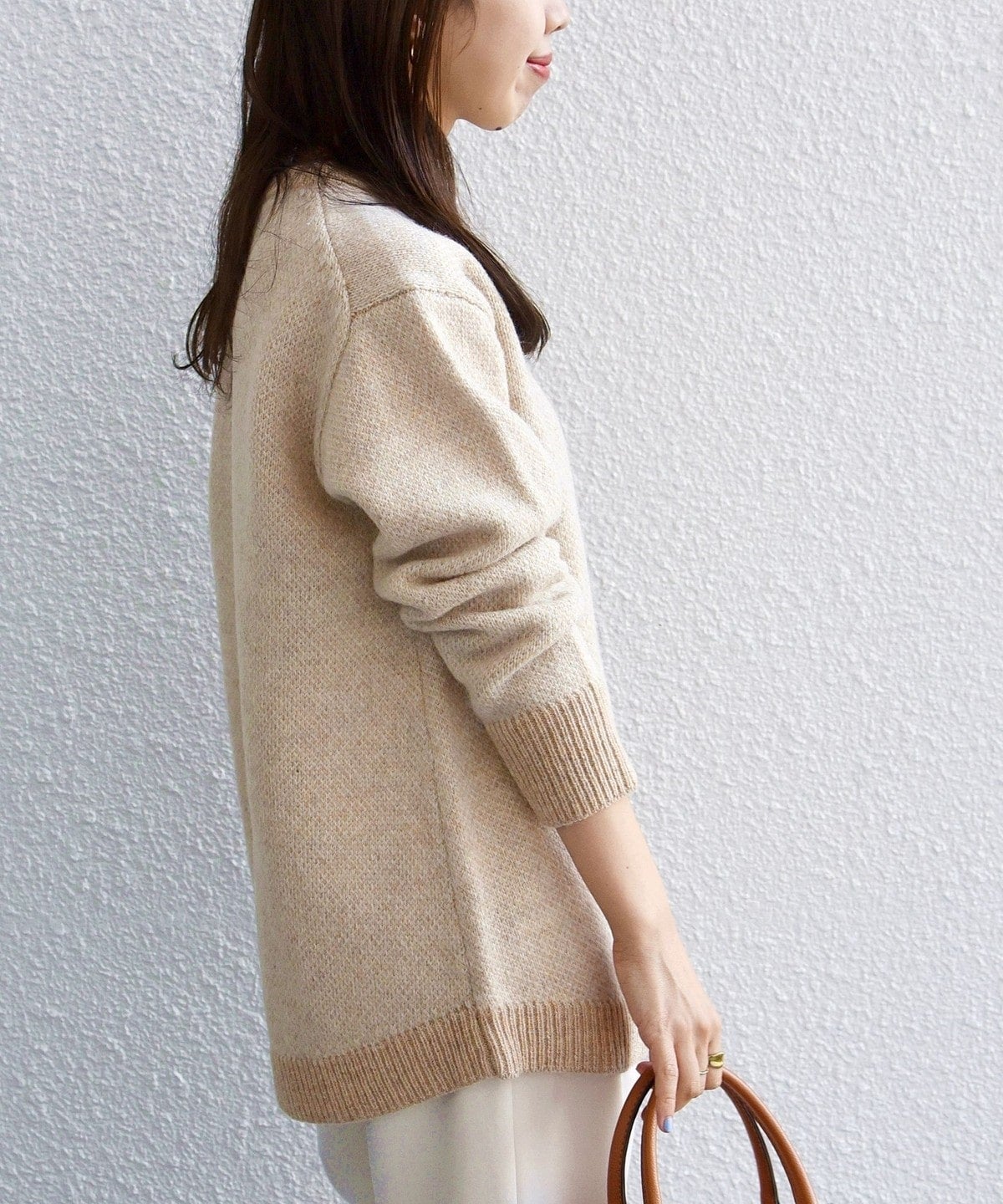 SHIPS any: ジャカード ヘム ニット プルオーバー