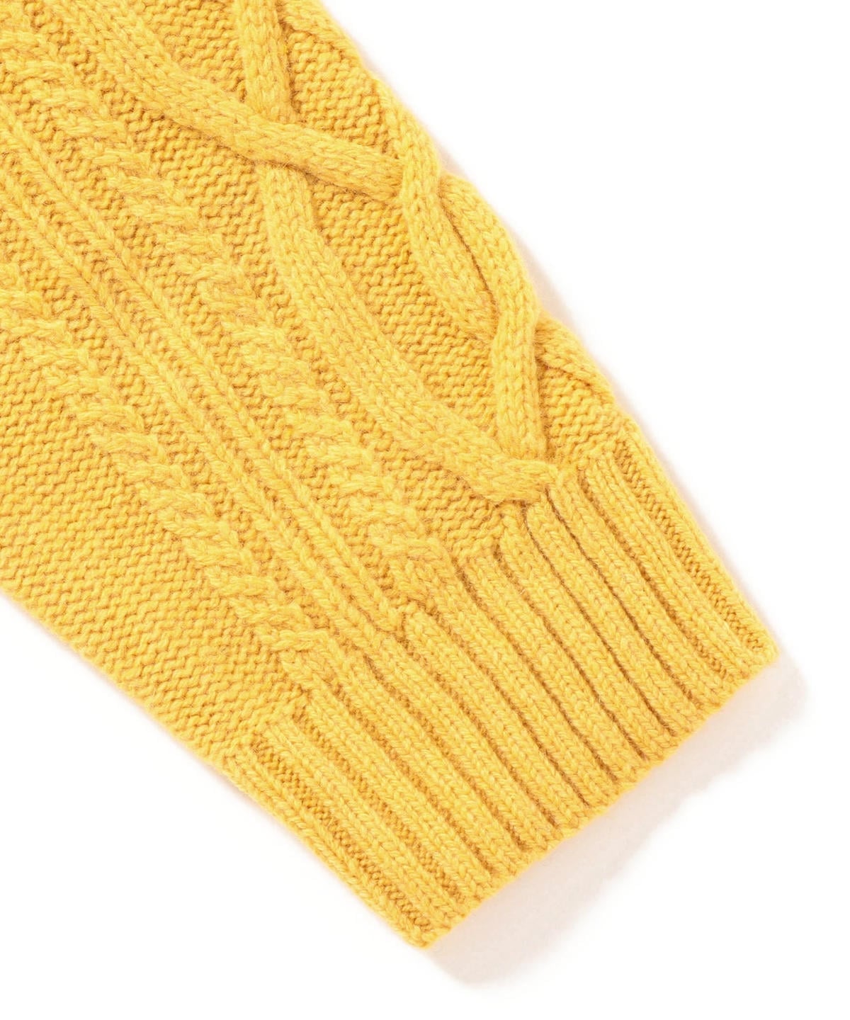 SU: ケーブル/MOSS STITCH クルーネック ニット
