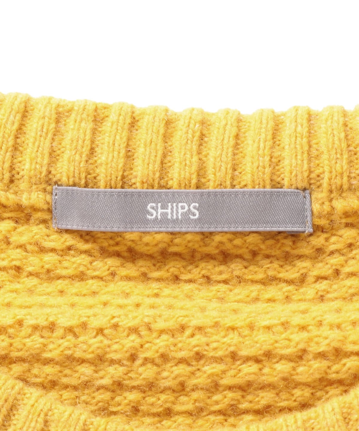 SU: ケーブル/MOSS STITCH クルーネック ニット