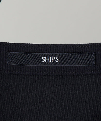 SHIPS: ウォッシャブル ジャージー ノーカラー ルームジャケット