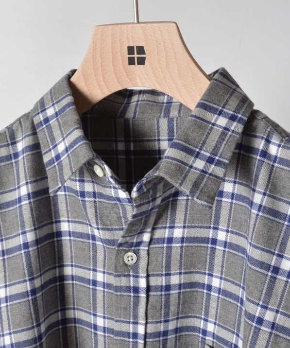 SHIPS Days STANDARD: ネルシャツ （グレー）