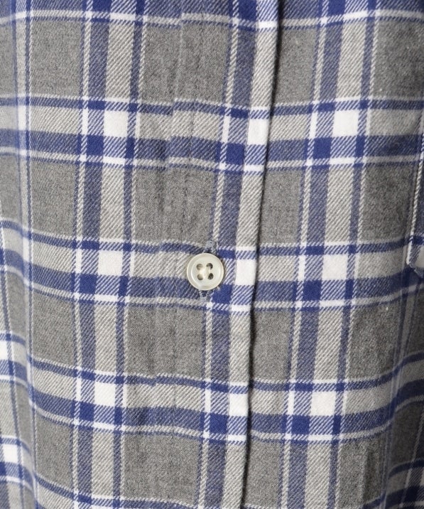 SHIPS Days STANDARD: ネルシャツ （グレー）