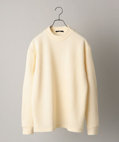 SHIPS: ワッフル モックネック プルオーバー