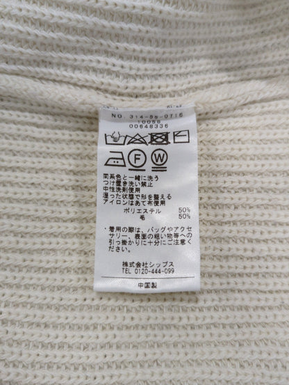 〈手洗い可能〉片畦編み ハーフ ジップ ワンピース