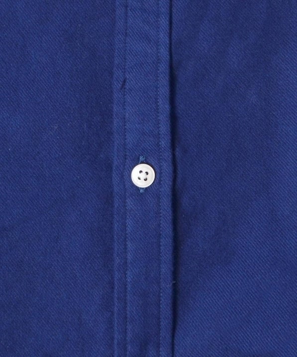 SHIPS: ペルヴィアン ピマ セミワイドカラー ソリッド ネルシャツ