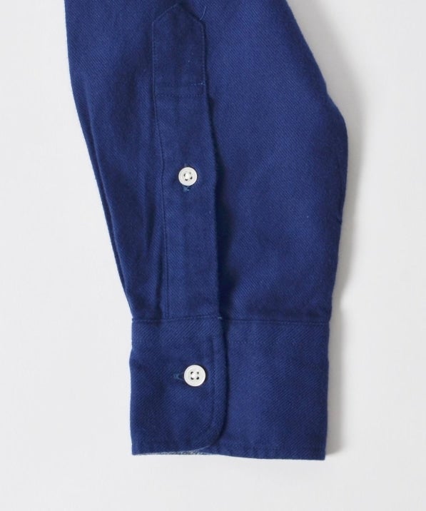 SHIPS: ペルヴィアン ピマ セミワイドカラー ソリッド ネルシャツ