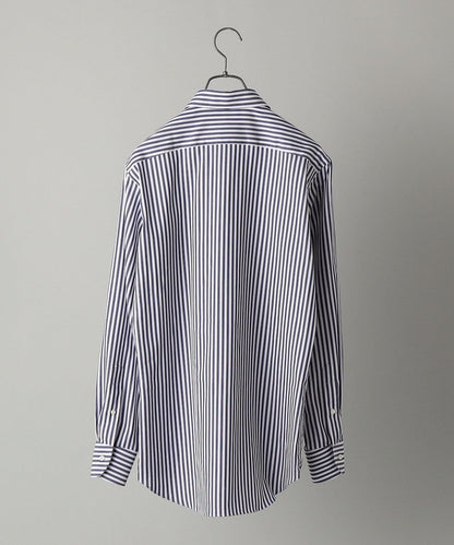 SHIPS: イージーアイロン ロングストライプ イタリアンボタンダウン シャツ