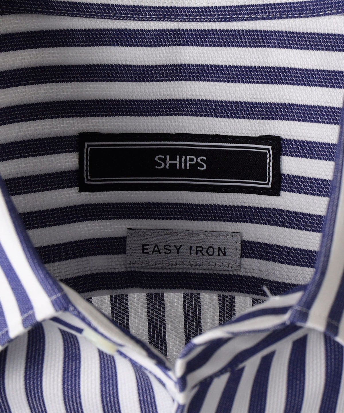 SHIPS: イージーアイロン ロングストライプ イタリアンボタンダウン シャツ