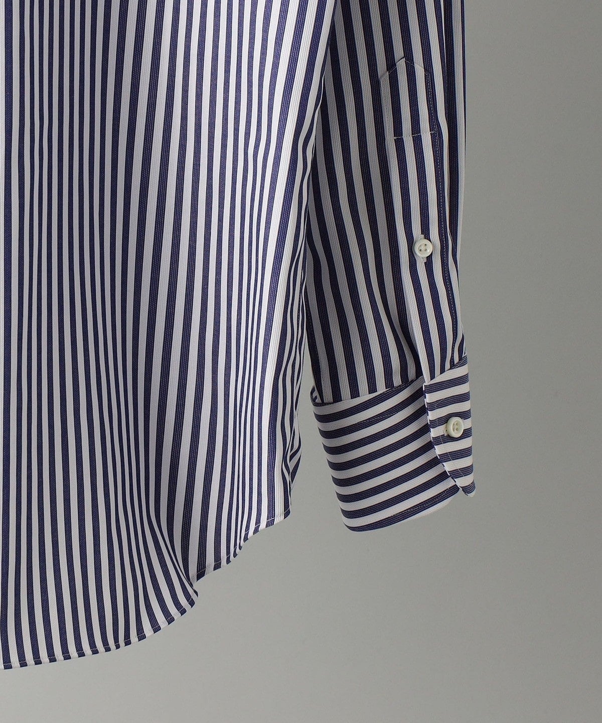 SHIPS: イージーアイロン ロングストライプ イタリアンボタンダウン シャツ