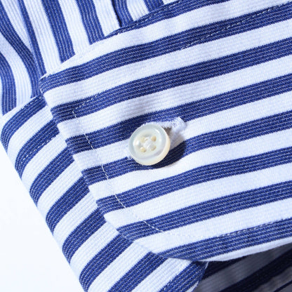 SHIPS: イージーアイロン ロングストライプ イタリアンボタンダウン シャツ