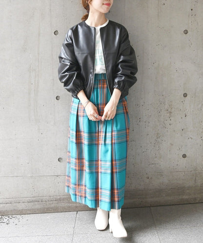 SHIPS any: BARTOLOZZI フェイク レザー ジップ ブルゾン