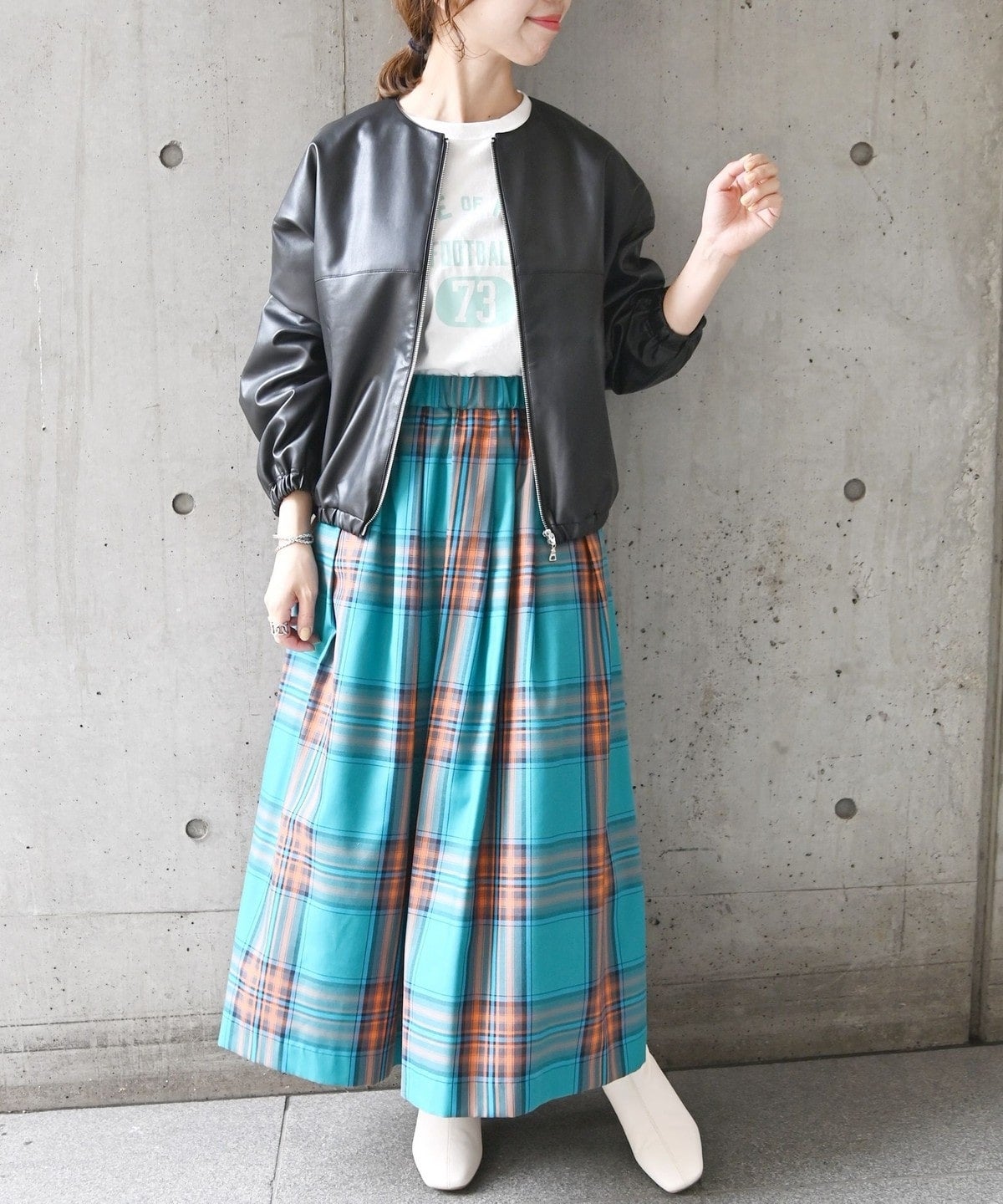 SHIPS any: BARTOLOZZI フェイク レザー ジップ ブルゾン