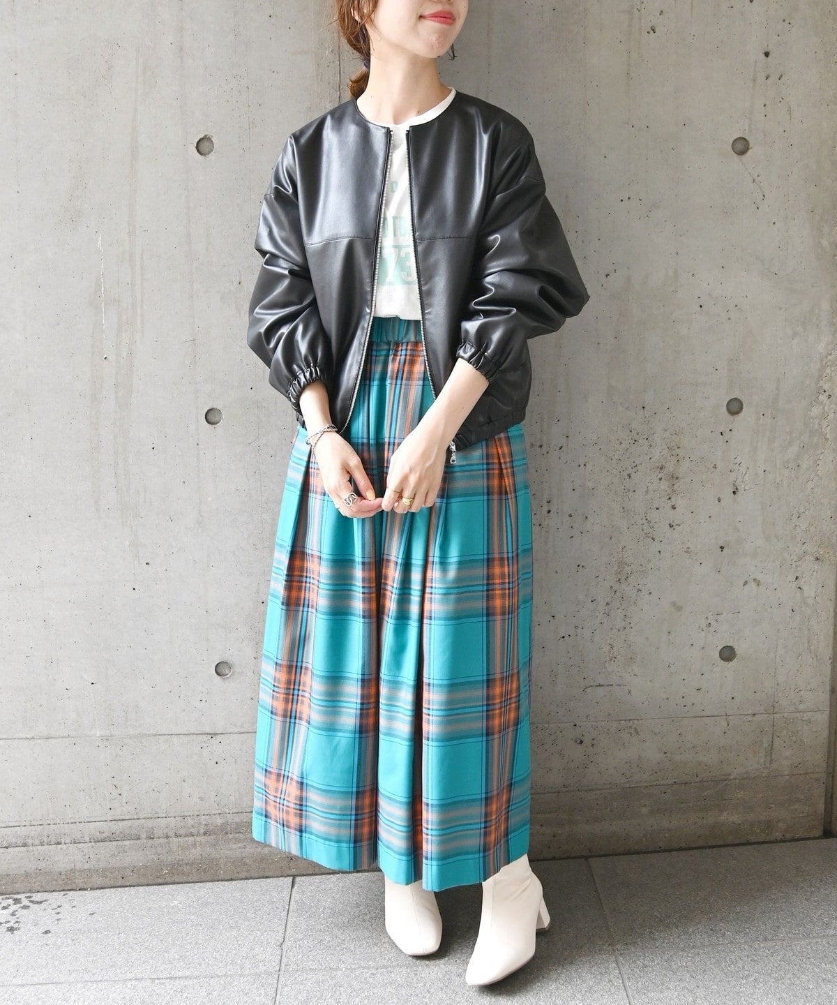 SHIPS any: BARTOLOZZI フェイク レザー ジップ ブルゾン