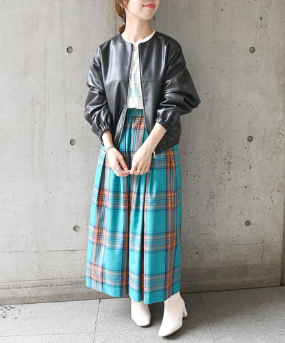 SHIPS any: BARTOLOZZI フェイク レザー ジップ ブルゾン