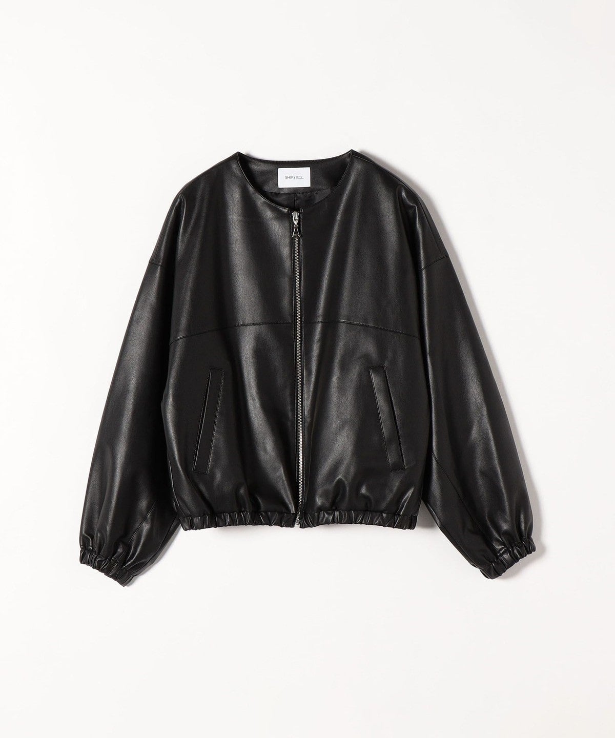 SHIPS any: BARTOLOZZI フェイク レザー ジップ ブルゾン
