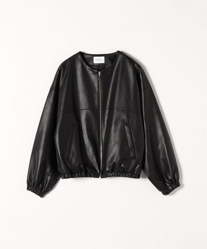 SHIPS any: BARTOLOZZI フェイク レザー ジップ ブルゾン