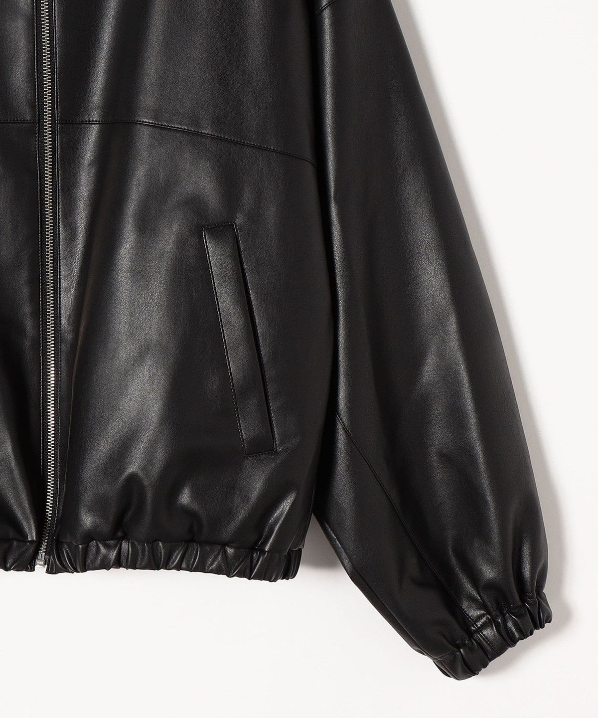 SHIPS any: BARTOLOZZI フェイク レザー ジップ ブルゾン