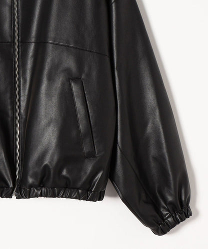 SHIPS any: BARTOLOZZI フェイク レザー ジップ ブルゾン