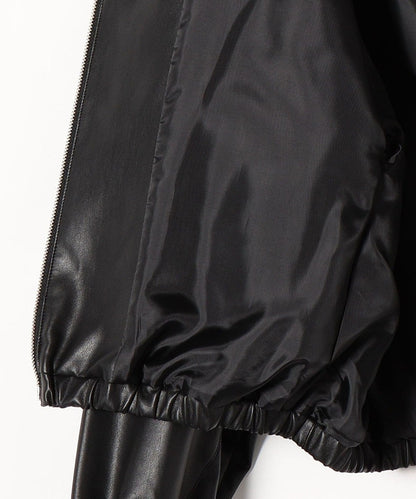SHIPS any: BARTOLOZZI フェイク レザー ジップ ブルゾン